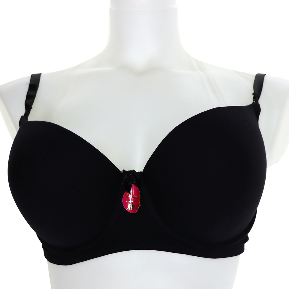 Billiza 1012 Bayan Silikonlu Süngerli Empirme Boş Desteksiz Sütyen - Siyah - 80-85-90-95