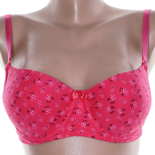 Billiza 1013 Bayan Silikonlu Süngerli Empirme Dolu Destekli Sütyen - Nar Çiçeği - 80-85-90-95