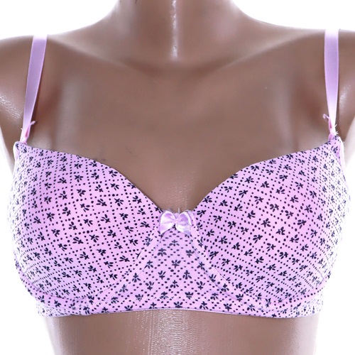 Billiza 1013 Bayan Silikonlu Süngerli Empirme Dolu Destekli Sütyen - Pembe - 80-85-90-95