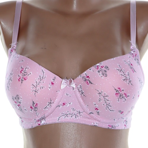 Billiza 1013 Bayan Silikonlu Süngerli Empirme Dolu Destekli Sütyen - Somon - 80-85-90-95