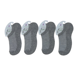 Layda 8547 Bayan Likralı Mevsimlik Sneakers Çorap - Siyah