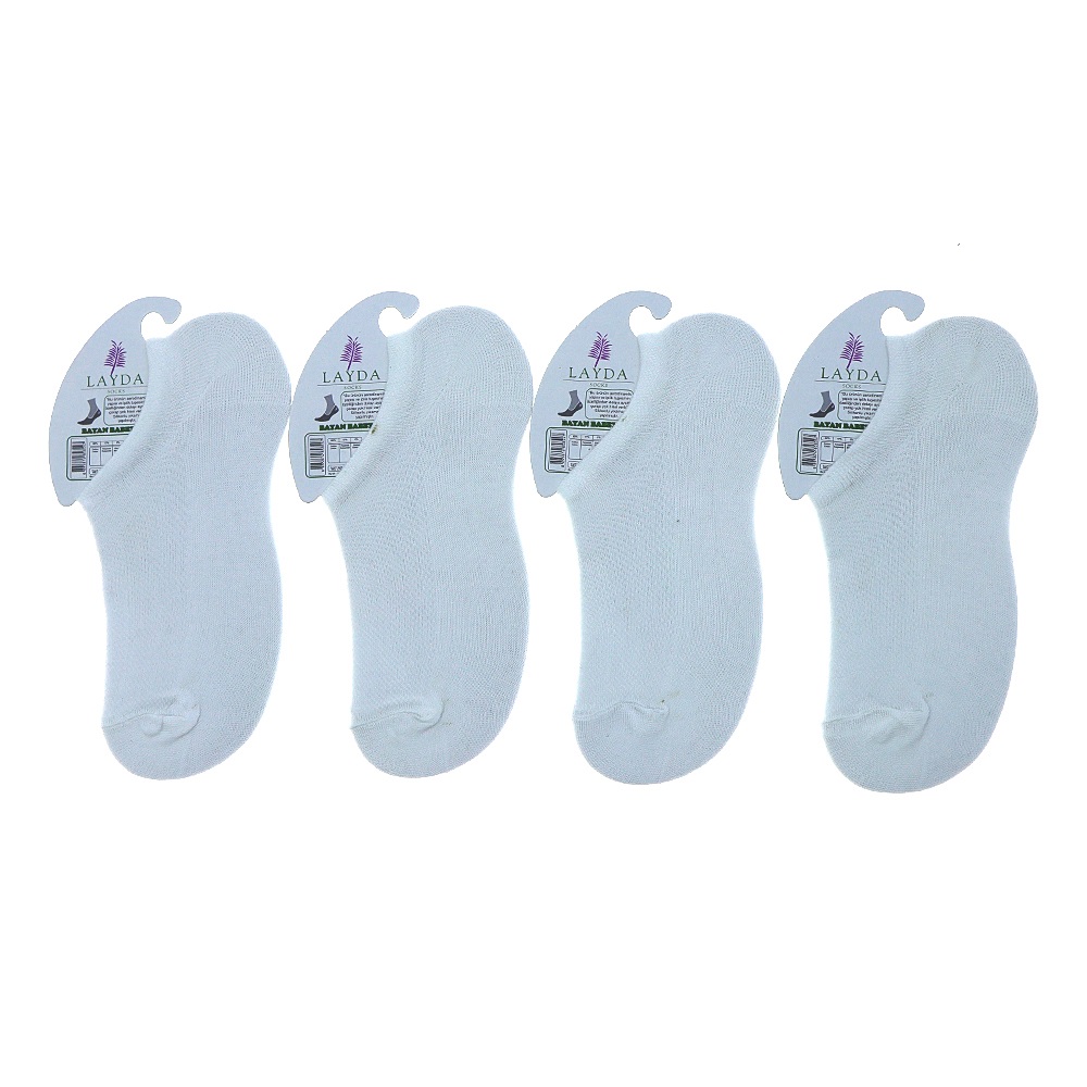 Layda 8547 Bayan Likralı Mevsimlik Sneakers Çorap - Siyah