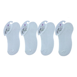 Layda 8547 Bayan Likralı Mevsimlik Sneakers Çorap - Siyah