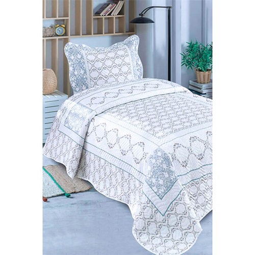 Belenay Tek Kişilik Kapitone Desenli Pike Yatak Örtüsü 175x240 Cm- Karışık Renk