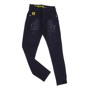 Rema 5013 Erkek Çocuk Ges Klasik Pokk Poll Bıyık Yıpratma Kot Pantolon 13-17 Yaş - Kot Mavi