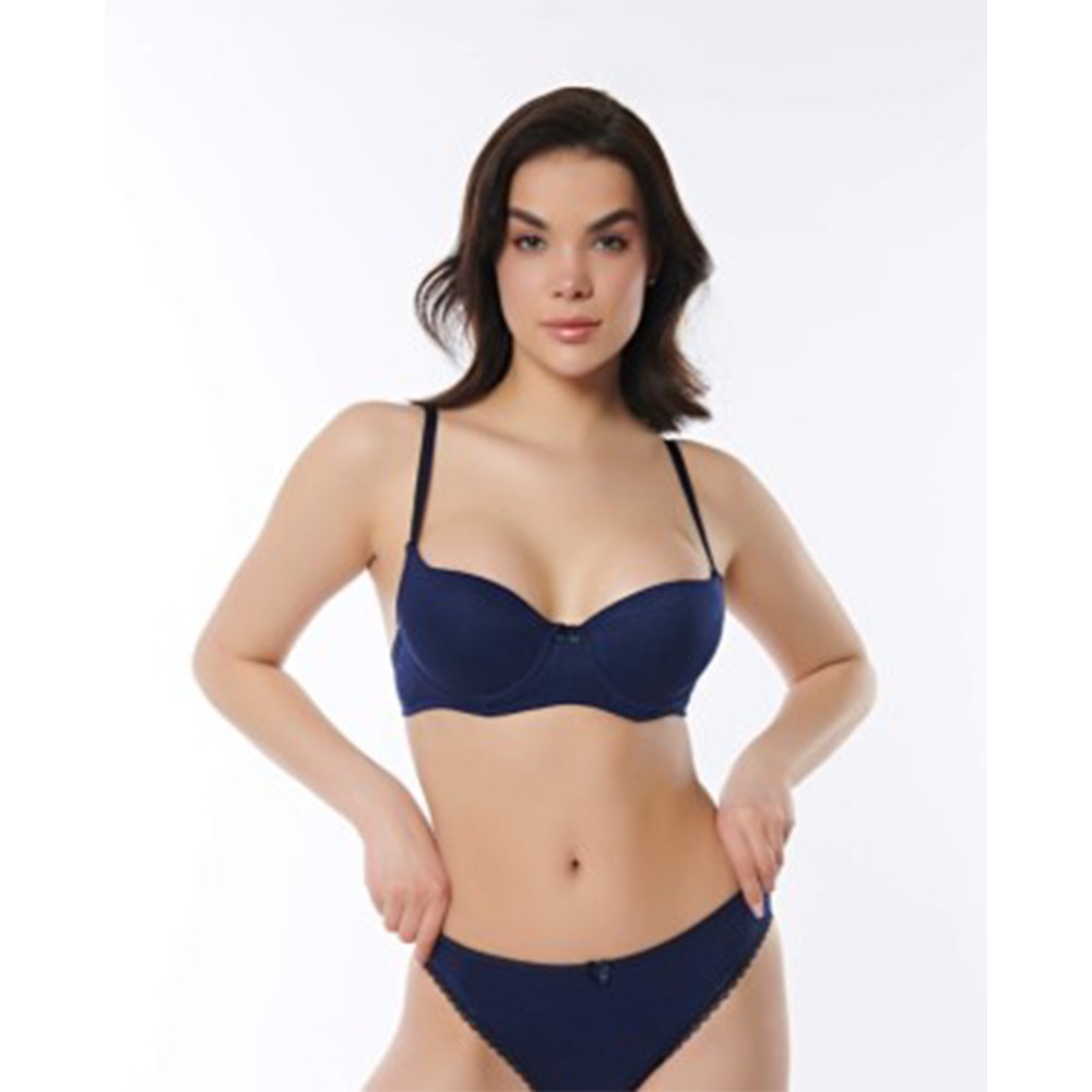 Karaz 2528 Bayan Dolgulu Tek Filamlı Sütyen 75-90 - Kırmızı - 75-80-85-90