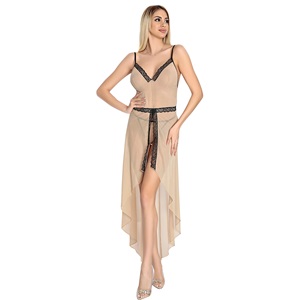Lily Bicnca 1812 Bayan Fantazi Uzun Gecelik - Bej