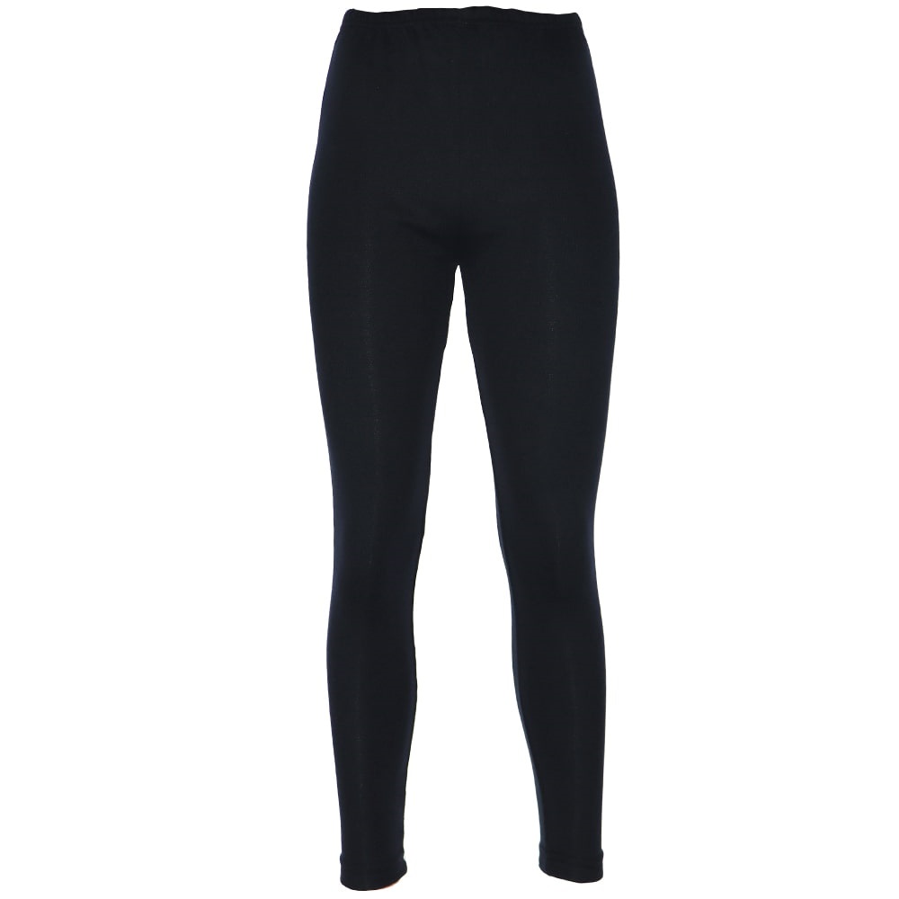 YenTeks 305 Çocuk Kız Garson Likralı Yıkanmış Şardonlu Alt Tayt - Lacivert - 9-12 YAŞ