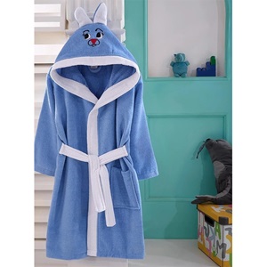 KayaTekstil Çocuk Tekli Tavşanlı Havlu Bornoz 11-12 Yaş