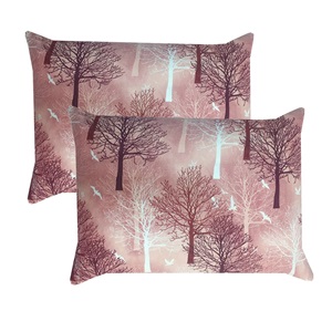 Sağlık Fermuarlı Ağaç Desenli Yastık Kılıfı 50x70 - Karışık Renk - 50X70 CM