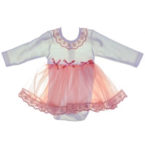 914 Kız Çocuk Zıbınlı Tüllü Elbise 1-3 Yaş