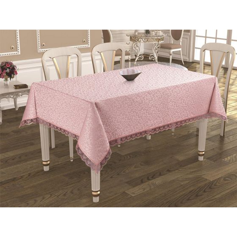 Çeyizland Kdk Güpürlü Kare Masa Örtüsü 160x220cm - Ekru - 160X220 CM