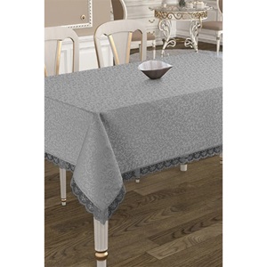 Çeyizland Kdk Güpürlü Kare Masa Örtüsü 160x220cm - Ekru - 160X220 CM