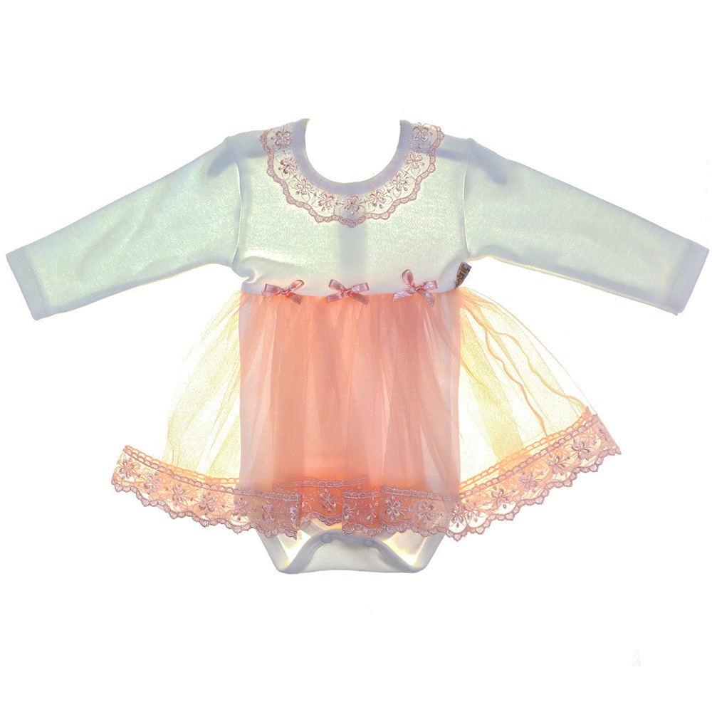 914 Kız Çocuk Zıbınlı Tüllü Elbise 1-3 Yaş