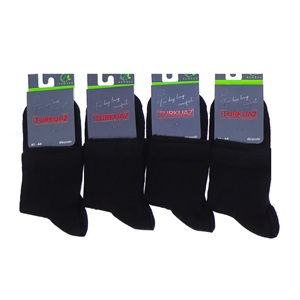 Turkuaz Erkek 402 Bambu Dikişsiz Likralı Kutulu Kısa Konç Patik Çorap - Beyaz