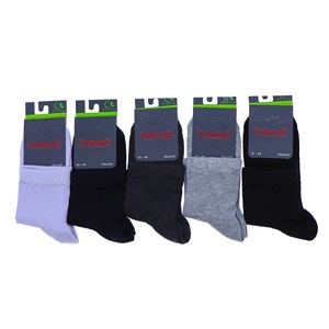 Turkuaz Erkek 402 Bambu Dikişsiz Likralı Kutulu Kısa Konç Patik Çorap - Beyaz