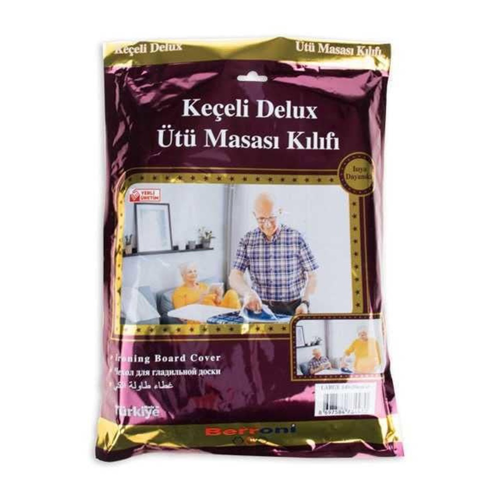 Berroni Lastikli Keçeli Delux Ütü Masası Bezi 140x50 cm