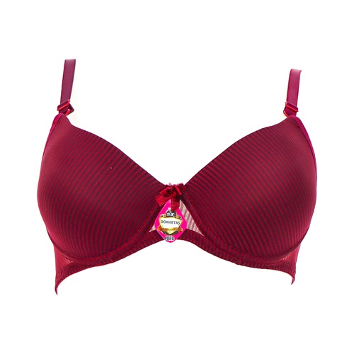 Dökmetaş 4000 Bayan Destekli Çizgili Micro Sütyen 80-90 - Siyah - 80-85-90