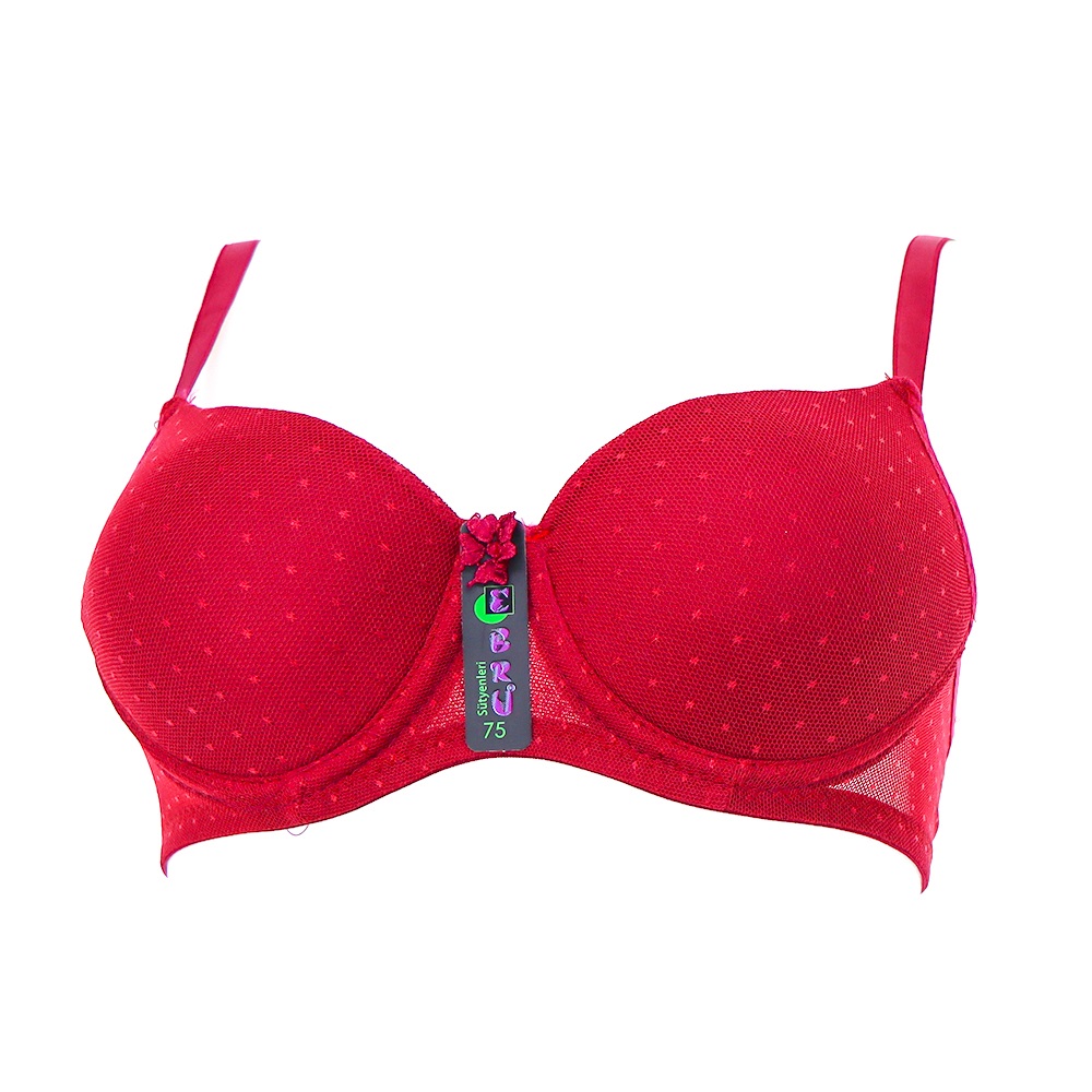 Ebru 1112 Bayan Slikonlu Boş Puanlı Lez Sütyen 75-95 - Ekru - 75-80-85-95