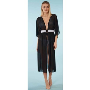 Estiva 3007 Bayan Tunik Pareo - Siyah - STANDART