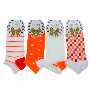 Pınar Bayan Penye Mevsimlik Patik Çorap - Beyaz - PAKET İÇİ TEK RENK