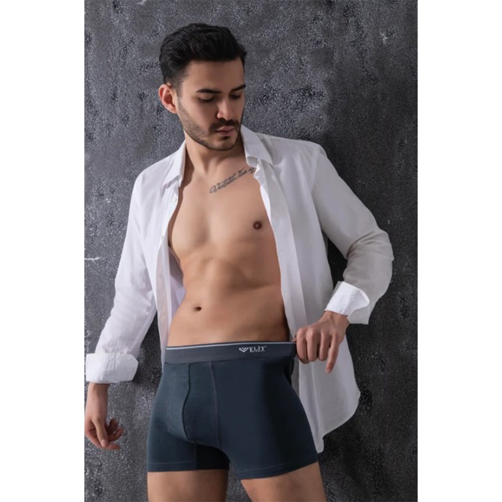 Elit Zümrüt Erkek Likralı Boxer S-2XL