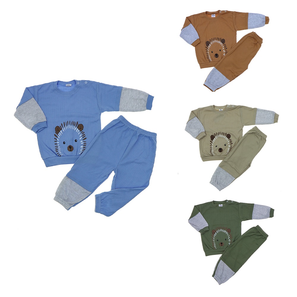 Çağkon 2016 Erkek Çocuk Kirpi Baskılı Takım 2 Yaş - Karışık Renk - 2 YAŞ