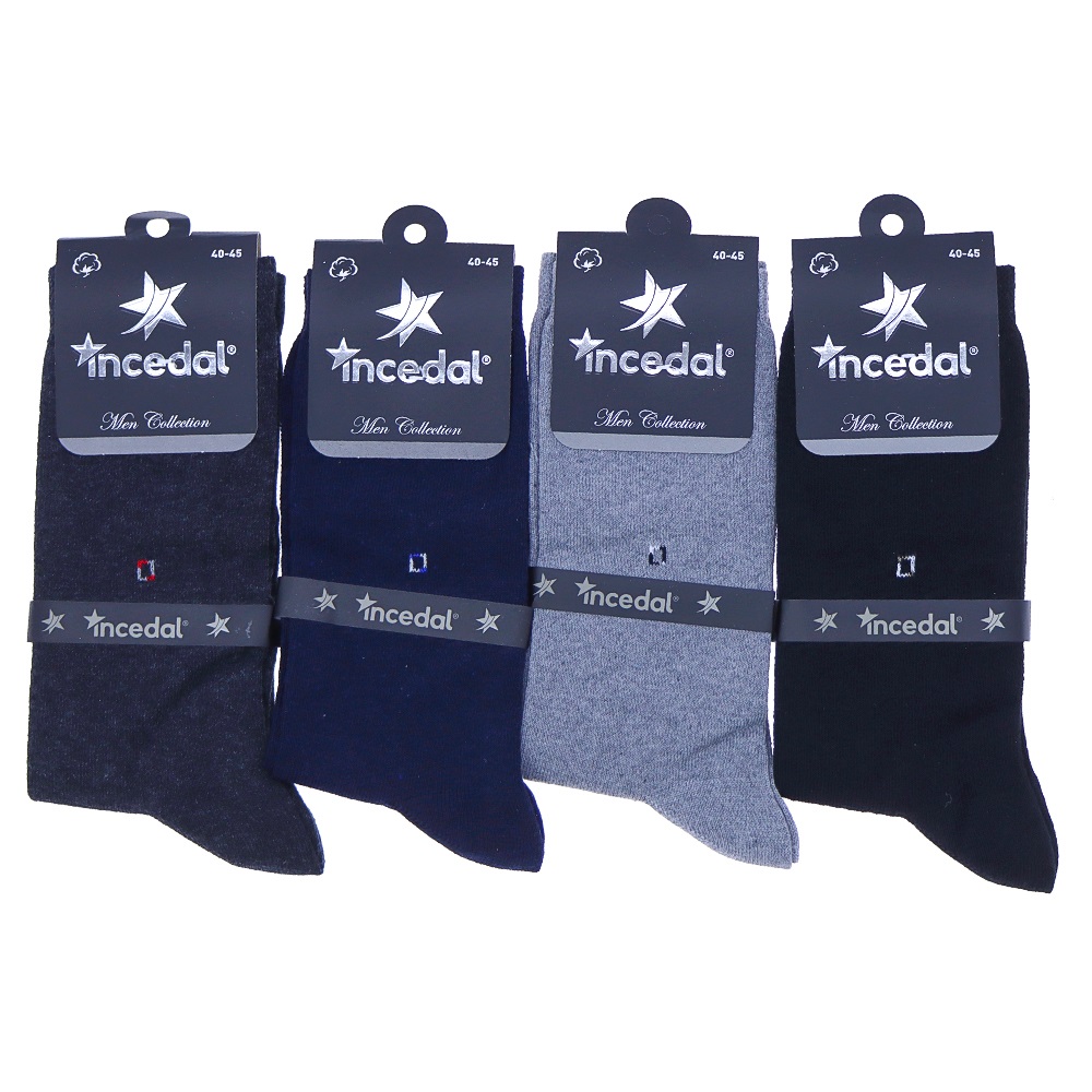 İncedal 1036 Erkek Likralı Mevsimlik Soket Çorap