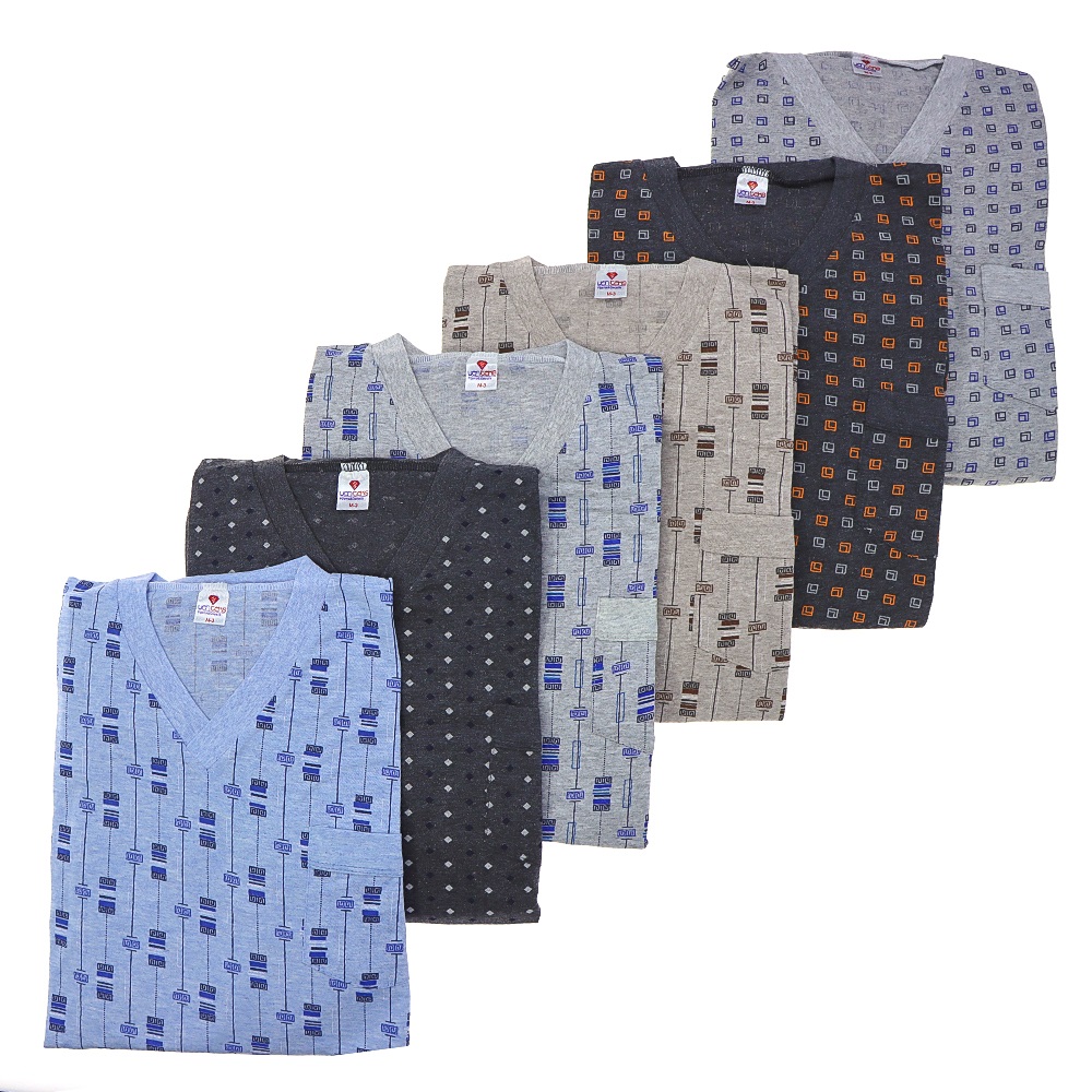 Yen Teks 202 Erkek Mevsimlik V Yaka Pijama Takımı M-2XL - Karışık Renk - M-L-XL-2XL