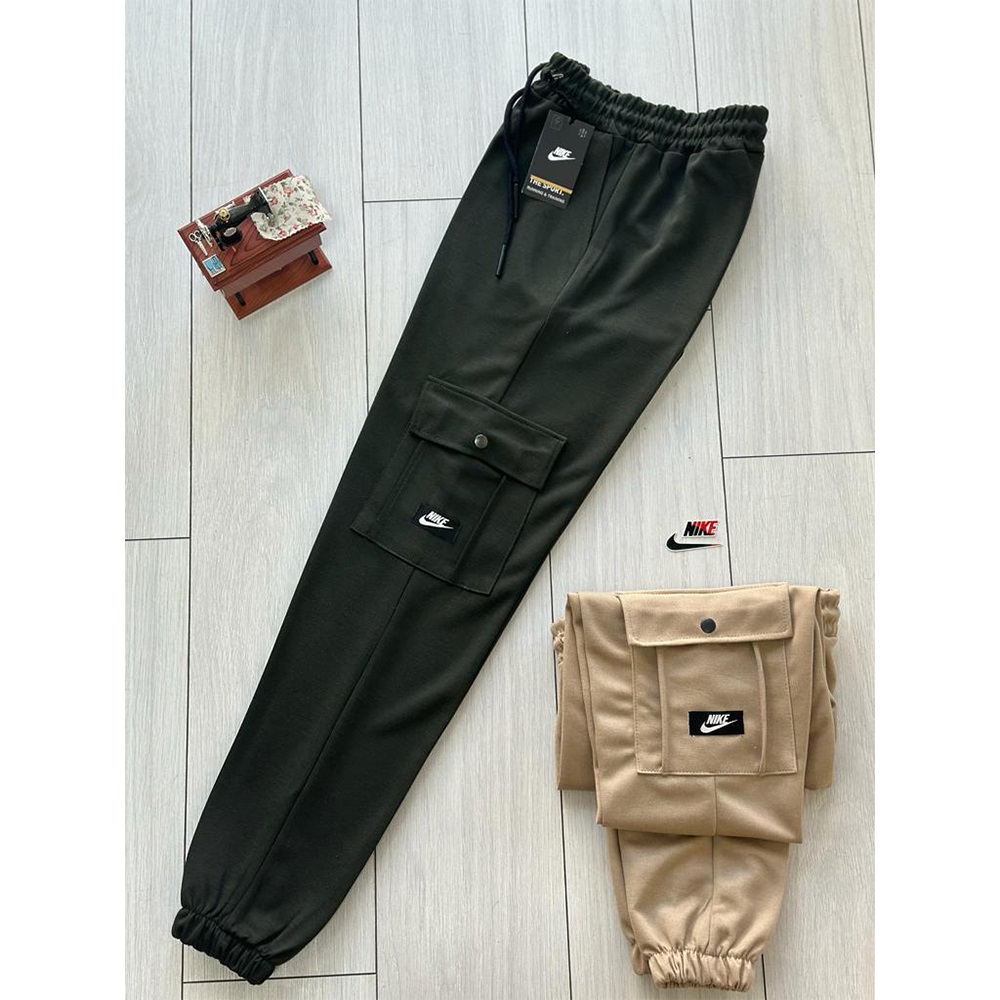 Zafer 11005 Erkek Kompak Nıke Etiketli Komando Cepli Lastik Paça Eşofman Alt S-XXL - Antrasit - S-M-L-XL-2XL