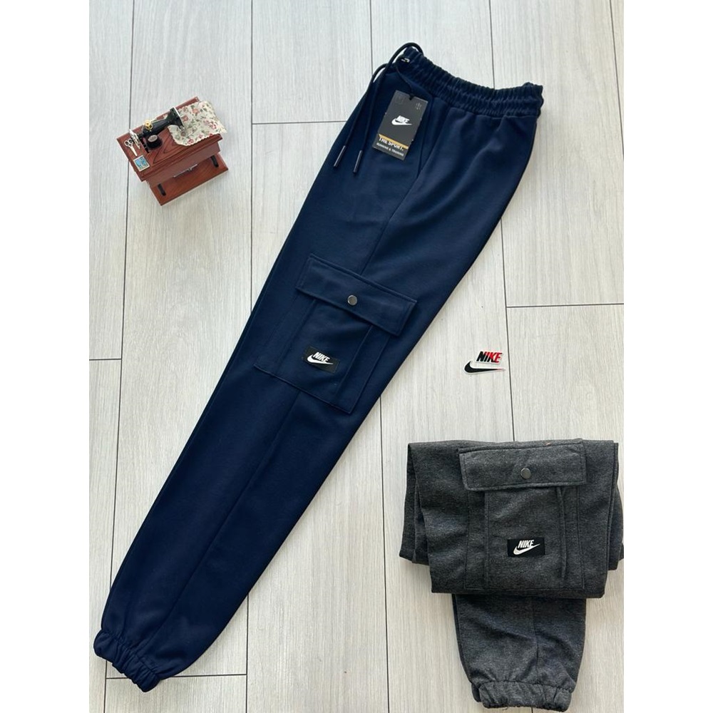 Zafer 11005 Erkek Kompak Nıke Etiketli Komando Cepli Lastik Paça Eşofman Alt S-XXL - Antrasit - S-M-L-XL-2XL