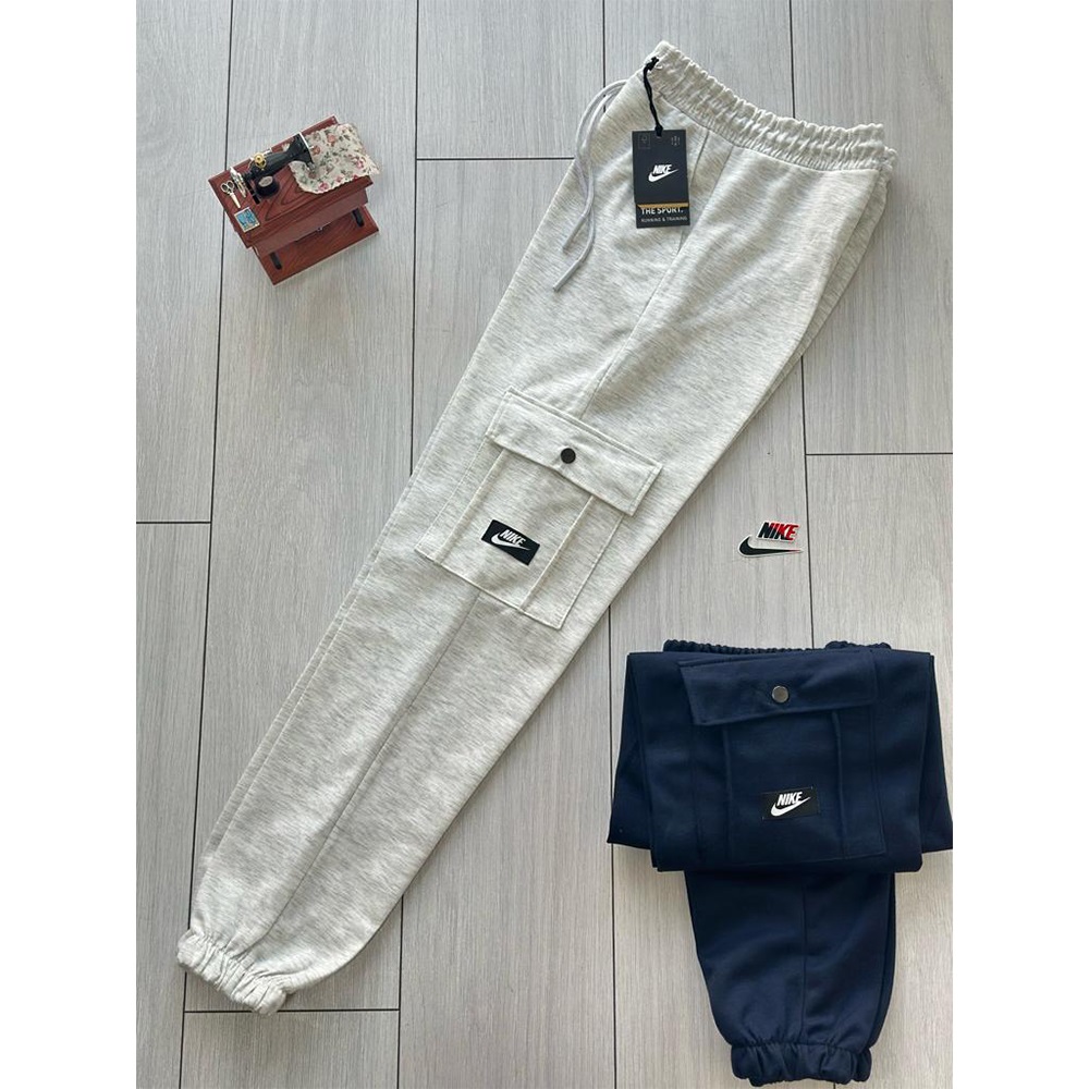 Zafer 11005 Erkek Kompak Nıke Etiketli Komando Cepli Lastik Paça Eşofman Alt S-XXL - Antrasit - S-M-L-XL-2XL