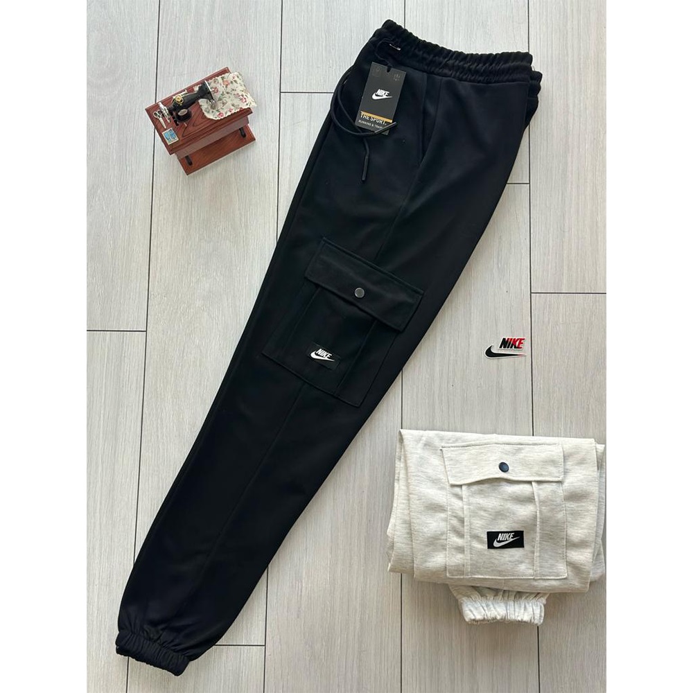 Zafer 11005 Erkek Kompak Nıke Etiketli Komando Cepli Lastik Paça Eşofman Alt S-XXL - Antrasit - S-M-L-XL-2XL