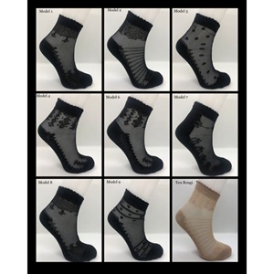 İlbaş Bayan Parfümlü Ten Tüllü Likralı Patik Çorap - Ten - PAKET İÇİ TEK RENK