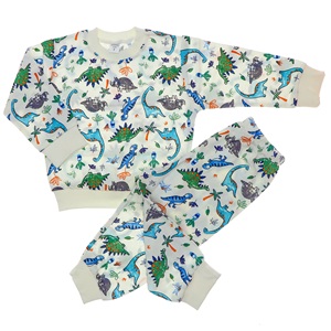 Sadık Çocuk Penye Desenli 2 Li Takım 2-6 Yaş - Ekru - 2-4-5-6 YAŞ