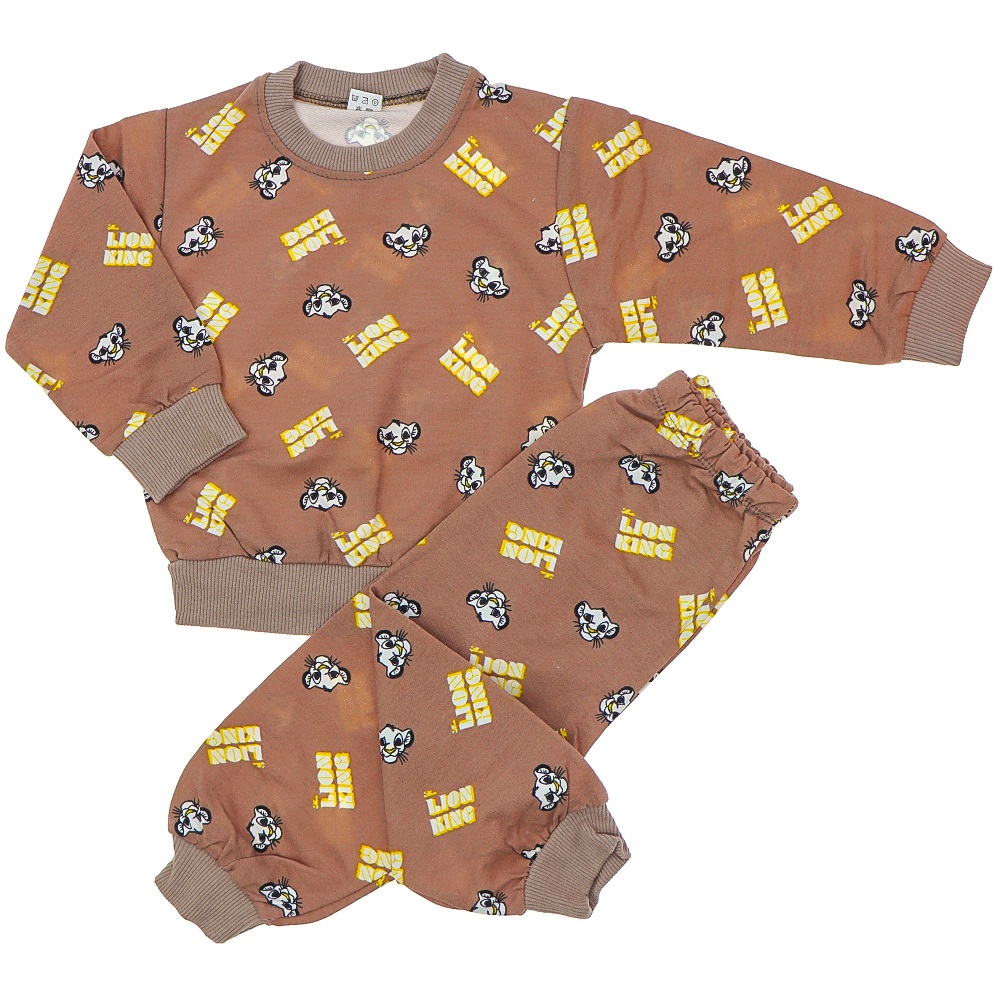 Sadık Çocuk Penye Desenli 2 Li Takım 2-6 Yaş - Ekru - 2-4-5-6 YAŞ