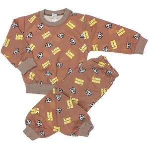 Sadık Çocuk Penye Desenli 2 Li Takım 2-6 Yaş - Ekru - 2-4-5-6 YAŞ