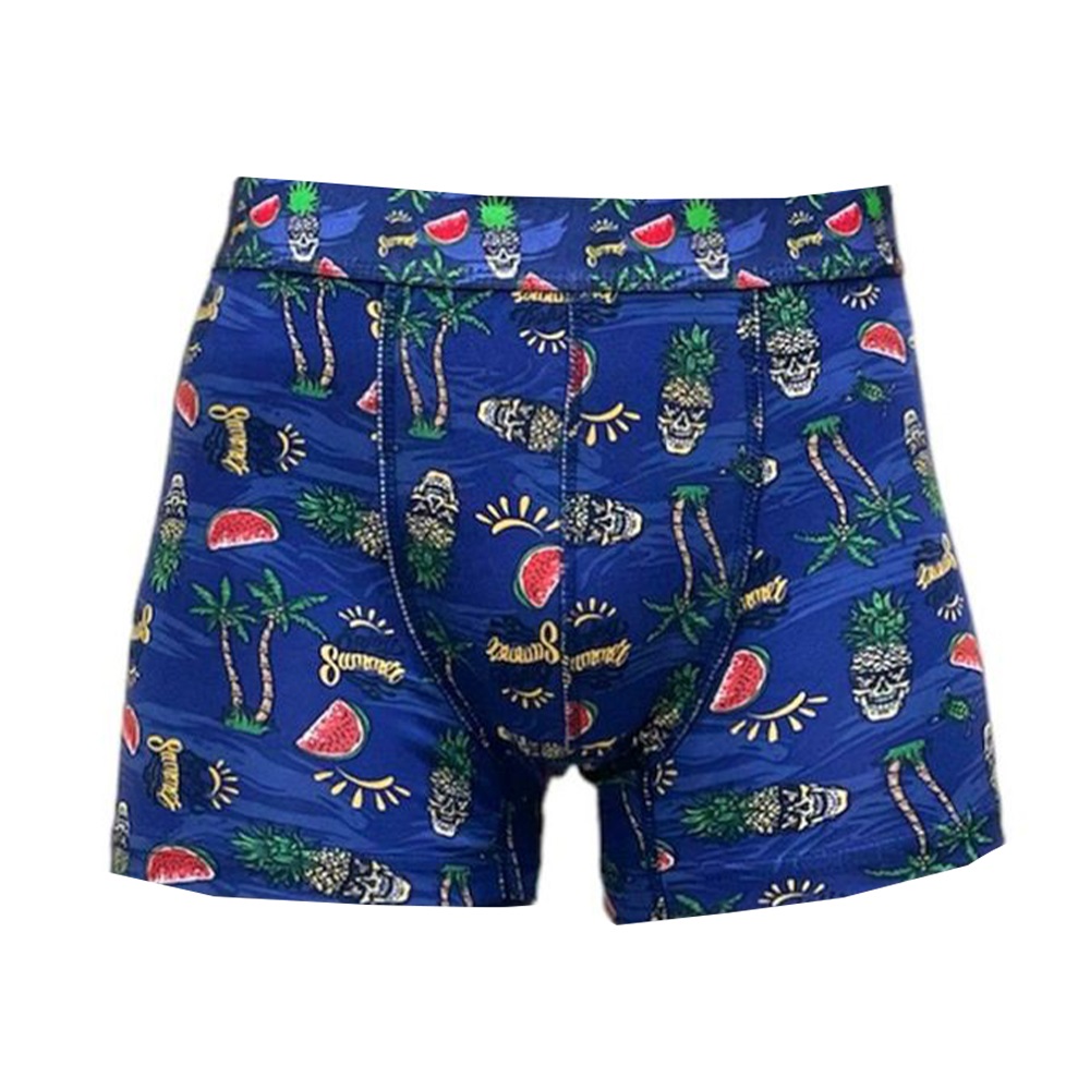 Zenura 2304 Erkek Beli Dijital Baskılı Desenli Boxer - Karışık Renk - L