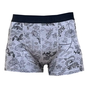 Zenura 2305 Erkek Desenli Boxer - Karışık Renk - L