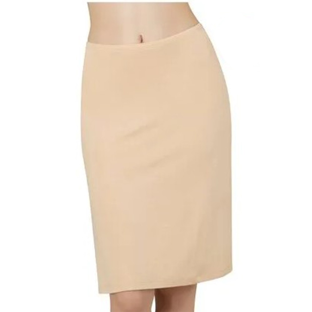 Özkan Tekstil 26992 Bayan Battal Viskon Orta Boy Jüpon 2XL-4XL - Beyaz - 3XL