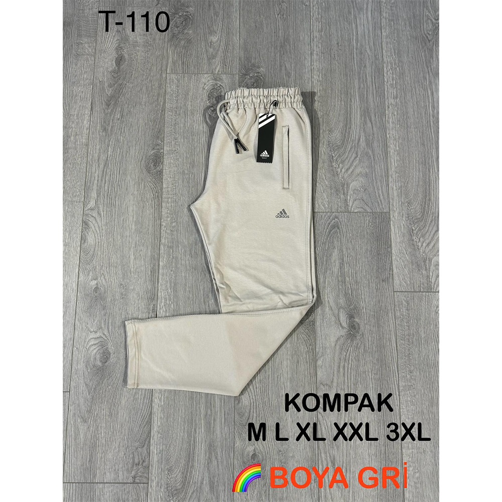 Atrax T-110 Erkek Kompak Açık Paça Adidas Bas Eşofman Alt M-3XL - Lacivert - M-L-XL-2XL-3XL