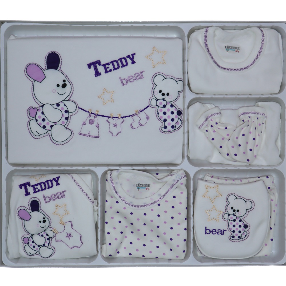 314 Ayıcıklı 10 Parça Zıbın Seti 0-3 Ay