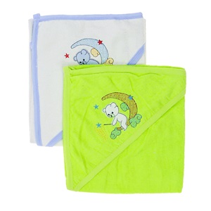 Bebişş 1118 Nakışlı Havlu Bebe Silgi 0-1 Yaş - Fosforlu Yeşil - 0-1 YAŞ