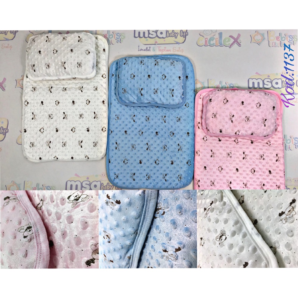 Bebişş 1137 Bebe Renkli Desenli Nohutlu Alt Açma 0-1 Yaş - Ekru - 0-1 YAŞ