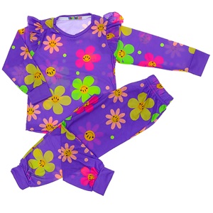 Tintini Kız Çocuk Penye Desenli Sıfır Yaka Takım 3-10 Yaş - Gri - 3-10 YAŞ