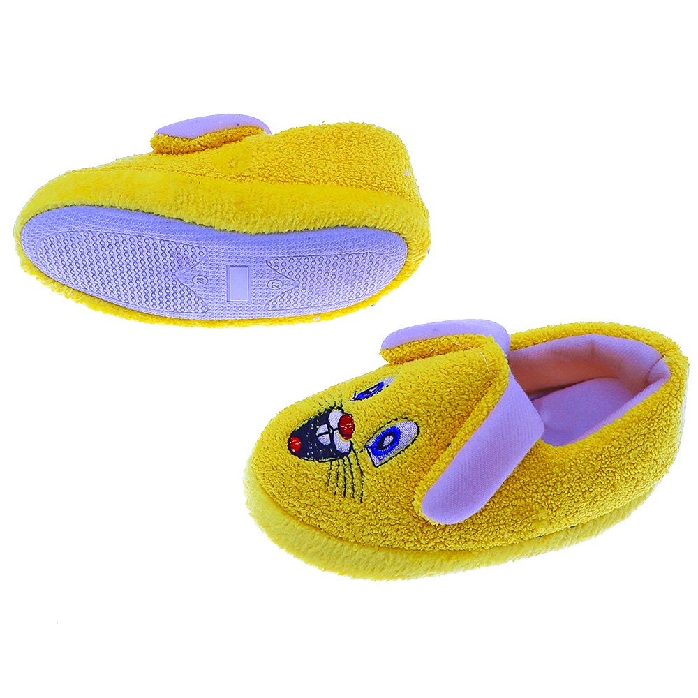 Panduf Kids Erkek Ve Kız Çocuk Nakışlı Panduf 29-34 - Siyah - PAKET İÇİ TEK RENK