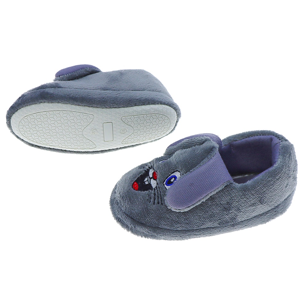 Panduf Kids Erkek Ve Kız Çocuk Nakışlı Panduf 29-34 - Siyah - PAKET İÇİ TEK RENK