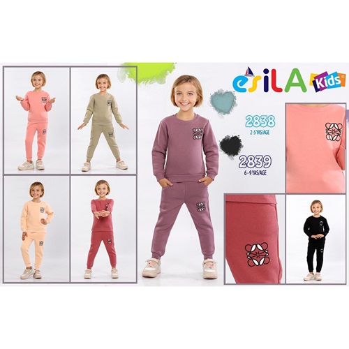 Esila 2839 Kız Çocuk 3 İp Flower Baskılı Sıfır Yaka Takım 6-9 Yaş - Yeşil - 6-7-8-9 YAŞ - 32360-Yeşil-6-7-8-9 YAŞ