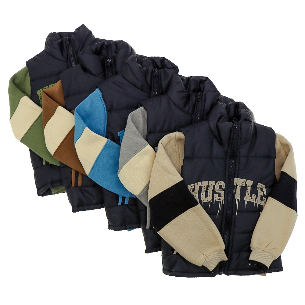 Keskinler Lıfe 6105 Erkek Çocuk 3 İp Hustle Baskılı Yelekli Takım 6-9 Yaş - Bej - 6-7-8-9 YAŞ