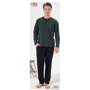 Estiva 24421 Erkek Polar Düğmeli Pijama Takımı M-L-XL-XXL